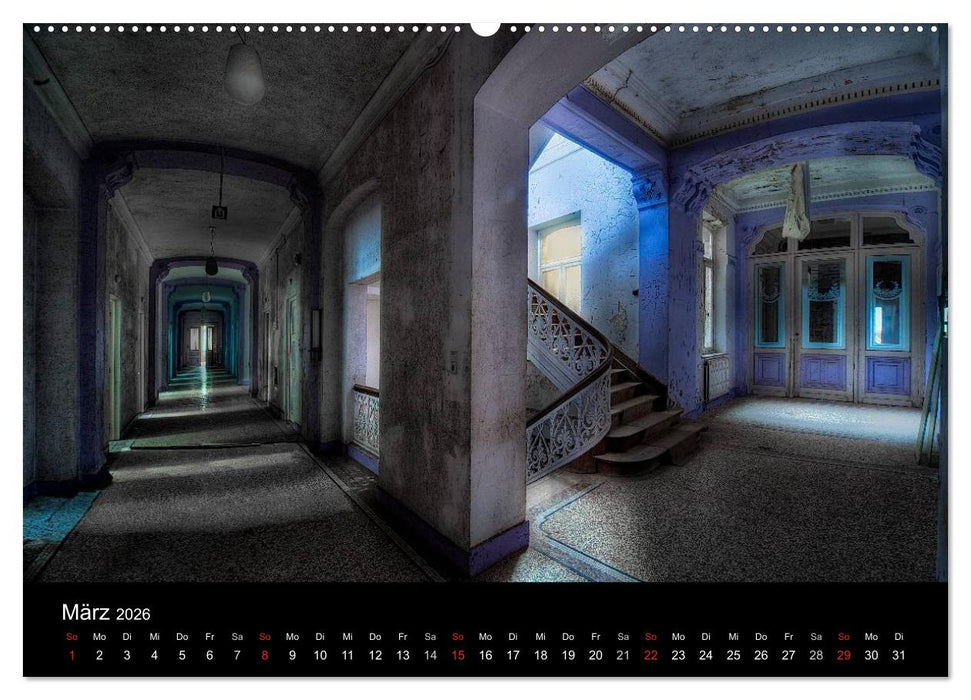 Lost Places - Auch der Verfall hat seinen Charme (CALVENDO Premium Wandkalender 2026)
