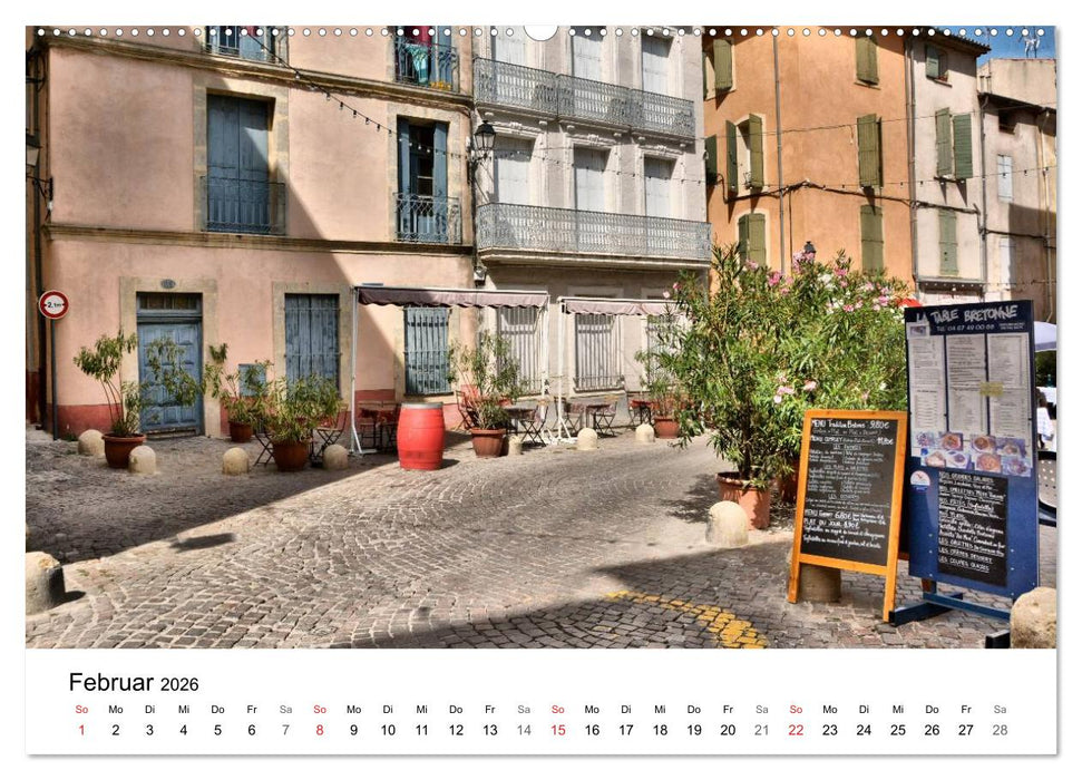 Frankreich- Städte und Dörfer des Languedoc-Roussillon (CALVENDO Premium Wandkalender 2026)