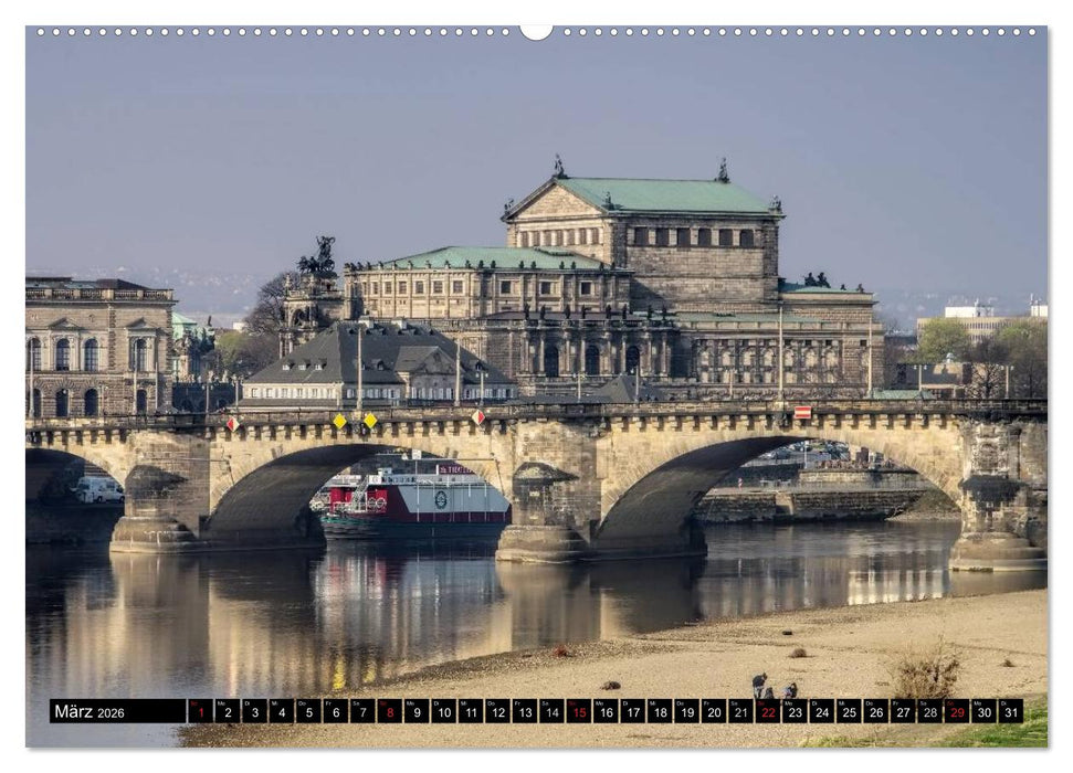 Dresden - Wunderschönes Elbflorenz (CALVENDO Wandkalender 2026)