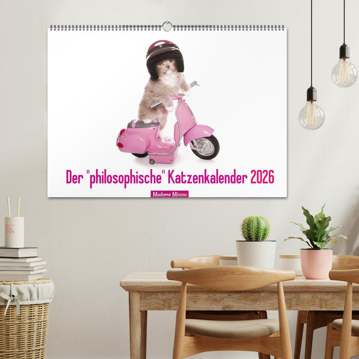 Der "philosophische" Katzenkalender 2026 (CALVENDO Wandkalender 2026)