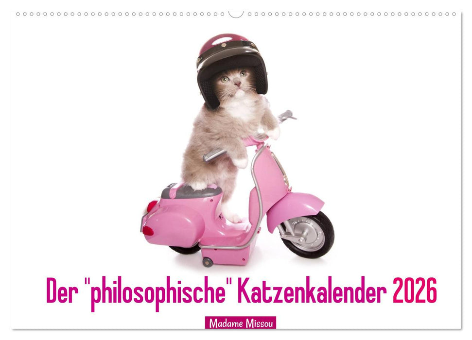 Der "philosophische" Katzenkalender 2026 (CALVENDO Wandkalender 2026)