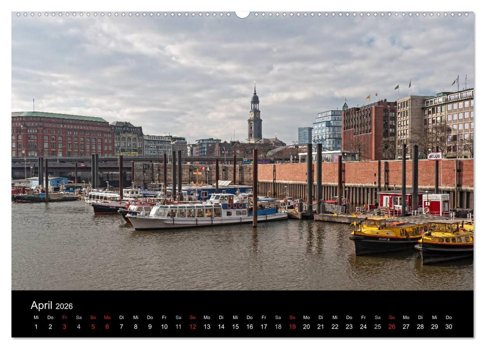 Hamburg . Das Tor zur Welt... (CALVENDO Premium Wandkalender 2026)