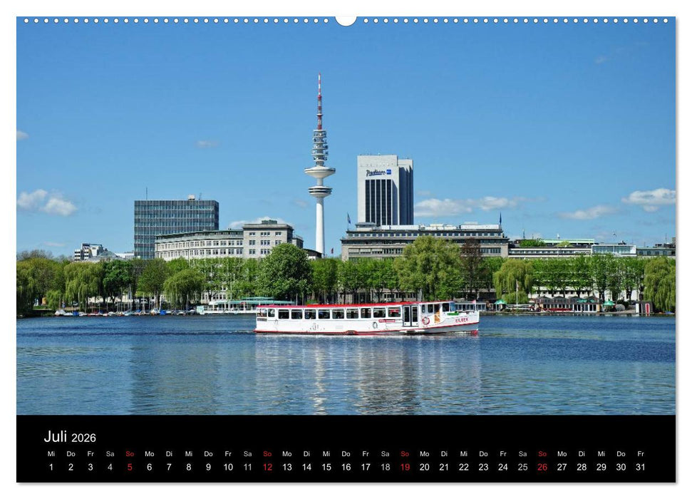 Hamburg . Das Tor zur Welt... (CALVENDO Premium Wandkalender 2026)