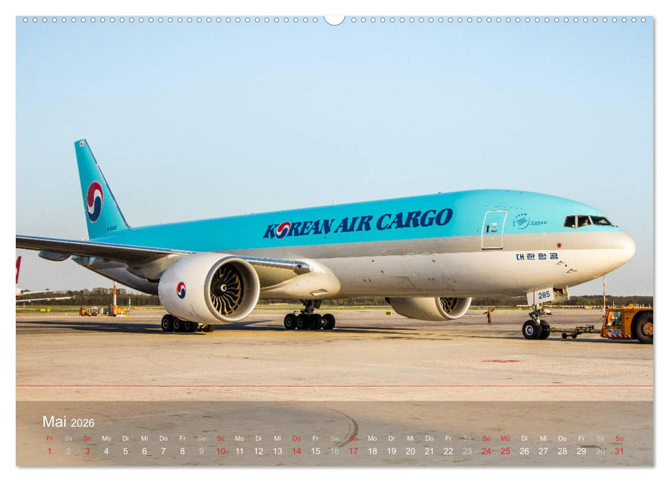 Boeing 777 Freighter (CALVENDO Premium Wandkalender 2026)