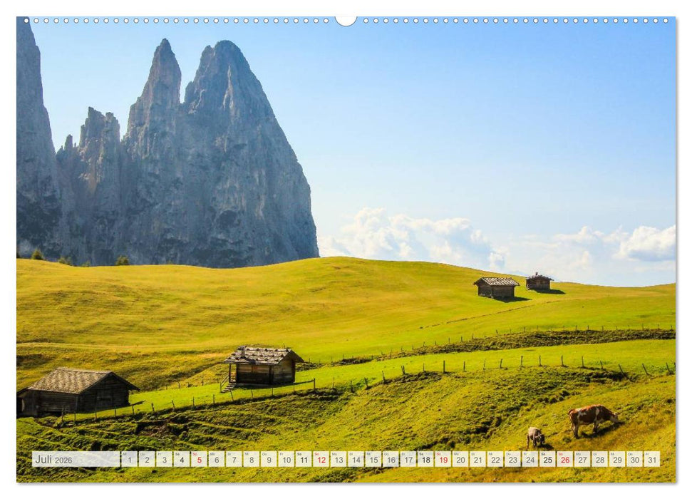 "Bergpixel" Faszination Bergwandern (CALVENDO Premium Wandkalender 2026)