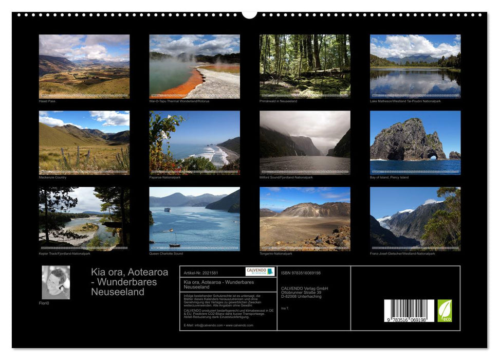 Kia ora, Aotearoa - Wunderbares Neuseeland (CALVENDO Premium Wandkalender 2026)