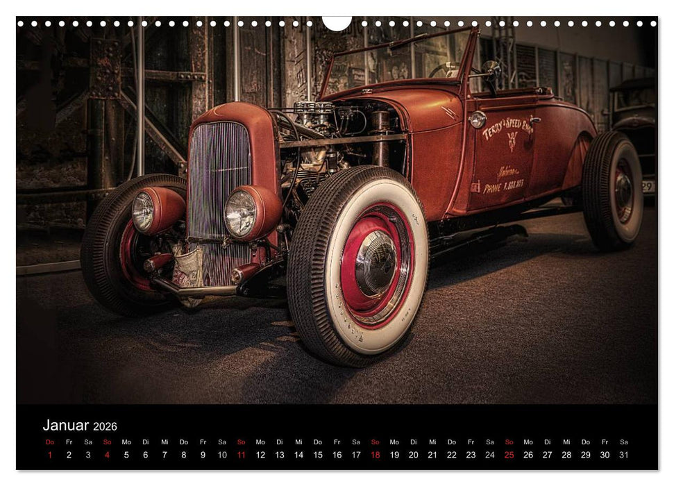 Custom Cars - Autos die begeistern (CALVENDO Wandkalender 2026)
