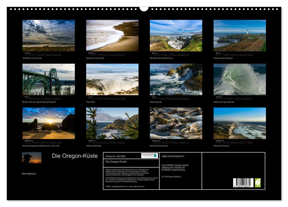 Die Oregon-Küste (CALVENDO Wandkalender 2026)