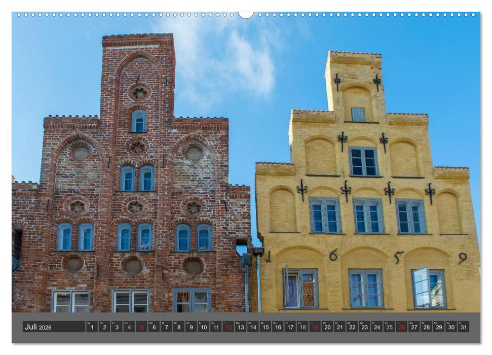Die Hansestadt Lübeck (CALVENDO Premium Wandkalender 2026)