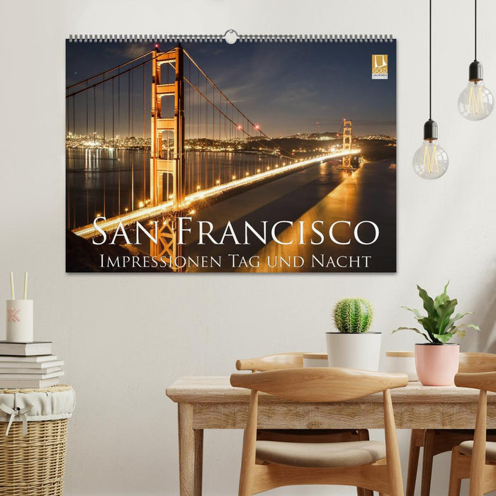 San Francisco Impressionen Tag und Nacht (CALVENDO Wandkalender 2026)
