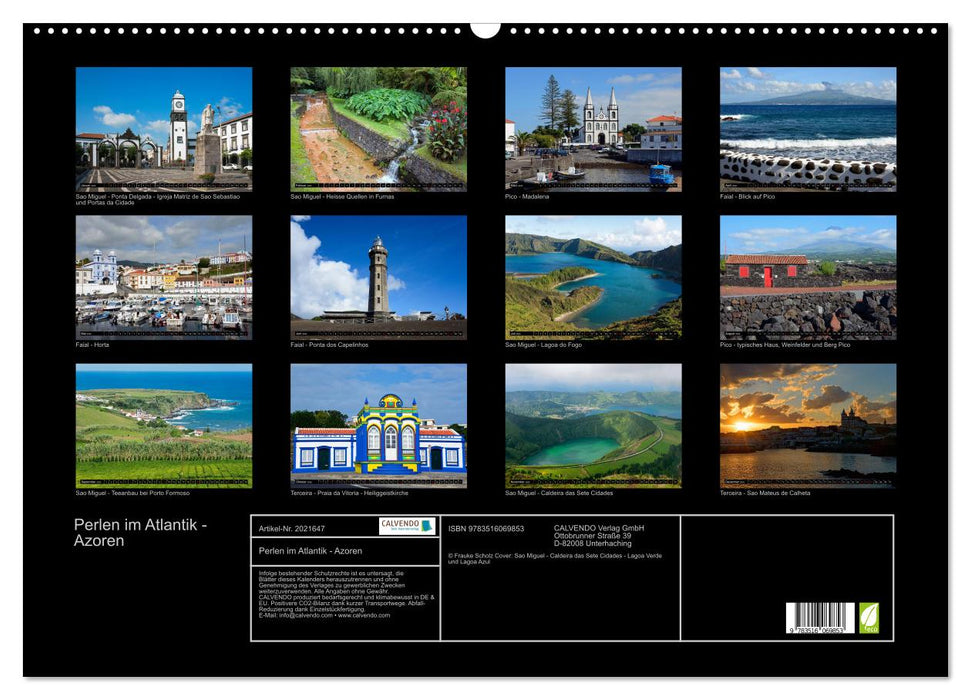 Perlen im Atlantik - Azoren (CALVENDO Wandkalender 2026)