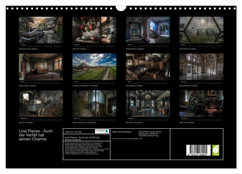 Lost Places - Auch der Verfall hat seinen Charme (CALVENDO Wandkalender 2026)