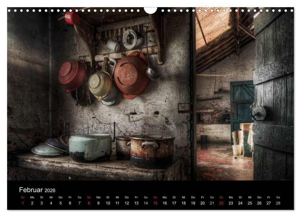 Lost Places - Auch der Verfall hat seinen Charme (CALVENDO Wandkalender 2026)