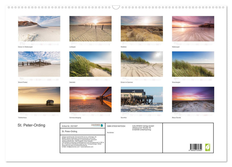 St. Peter-Ording (CALVENDO Wandkalender 2026)