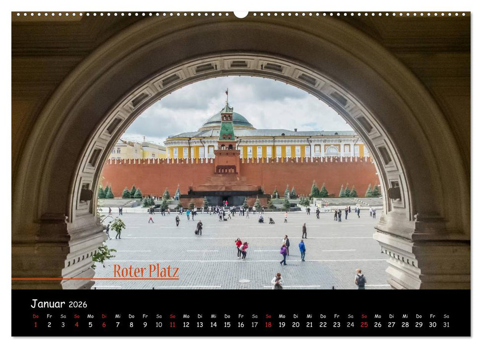 Von Moskau nach St. Petersburg (CALVENDO Wandkalender 2026)