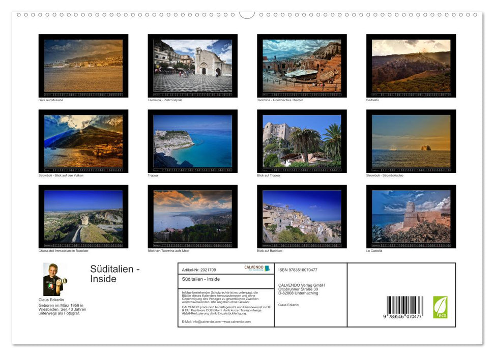 Süditalien - Inside (CALVENDO Premium Wandkalender 2026)