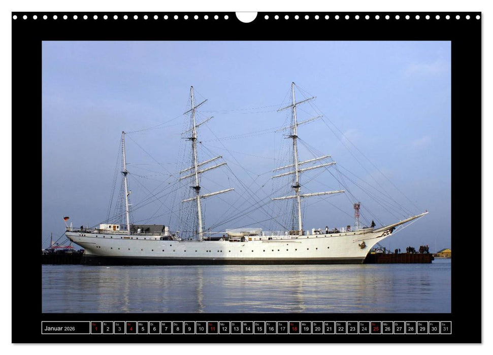 Vollschiffe und Barken 2026 (CALVENDO Wandkalender 2026)
