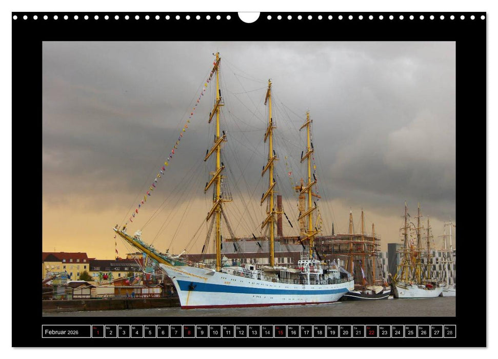Vollschiffe und Barken 2026 (CALVENDO Wandkalender 2026)