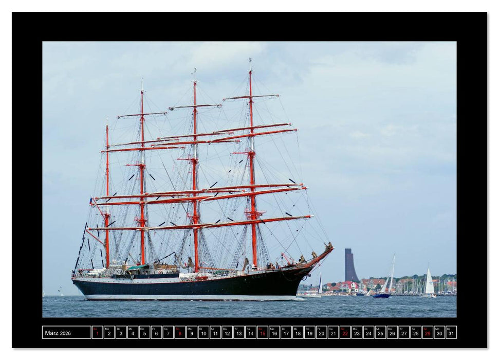 Vollschiffe und Barken 2026 (CALVENDO Wandkalender 2026)