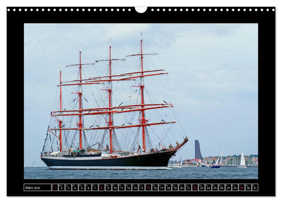 Vollschiffe und Barken 2026 (CALVENDO Wandkalender 2026)