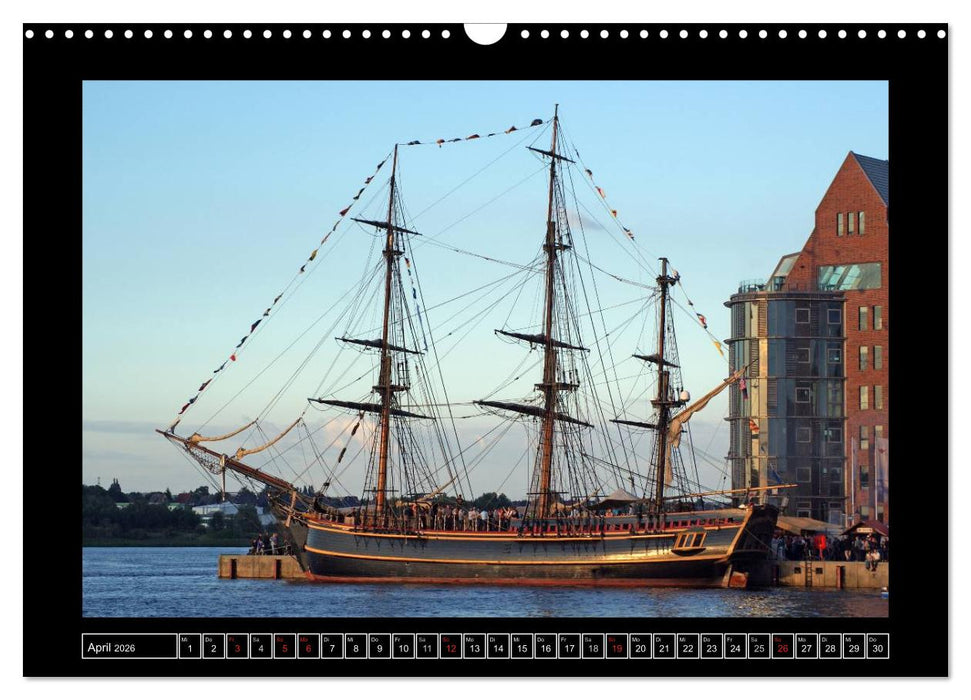 Vollschiffe und Barken 2026 (CALVENDO Wandkalender 2026)