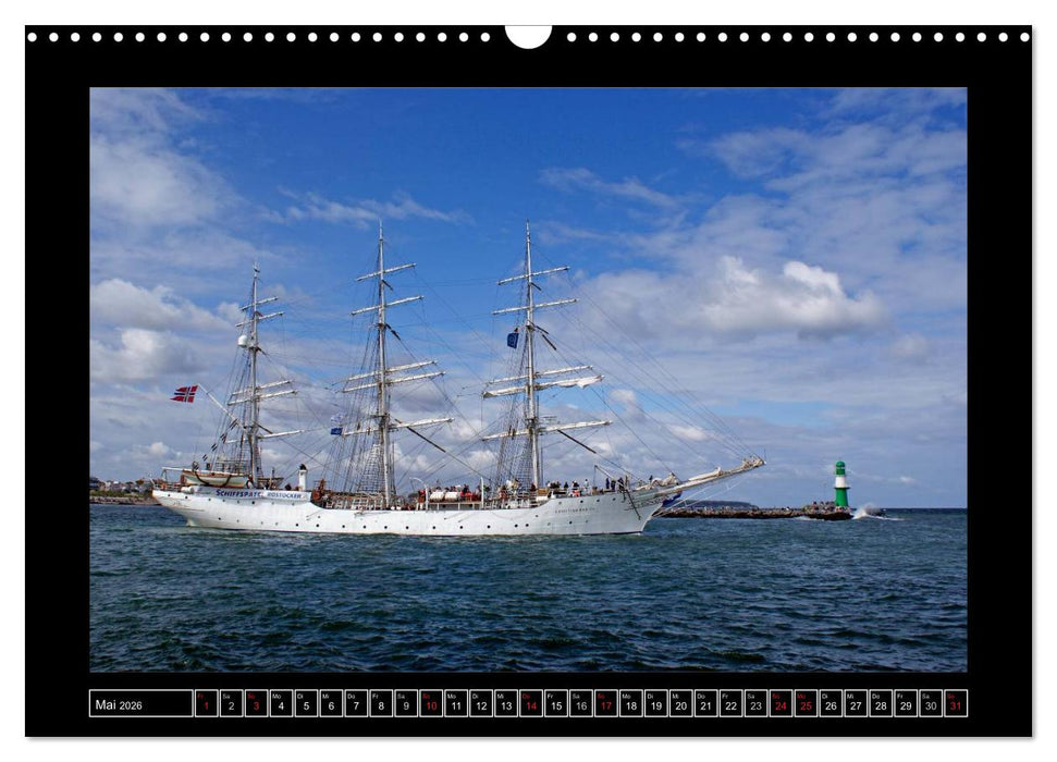 Vollschiffe und Barken 2026 (CALVENDO Wandkalender 2026)