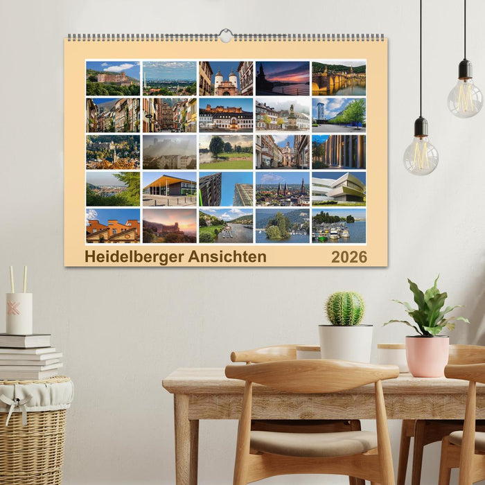 Heidelberg Views - Heidelberger Ansichten (CALVENDO Wandkalender 2026)
