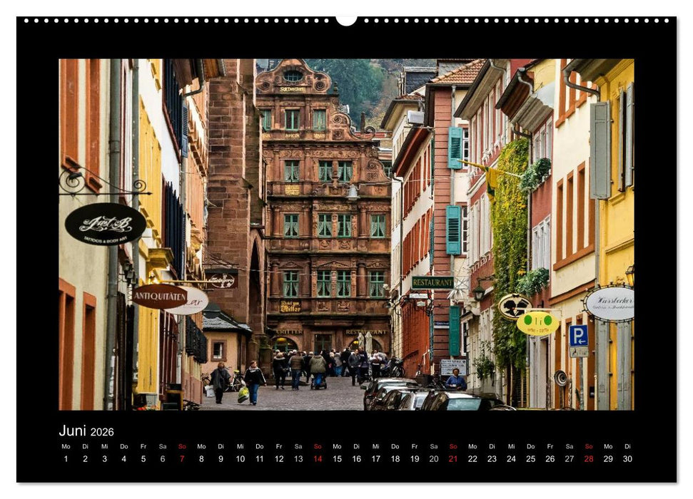 Heidelberg Views - Heidelberger Ansichten (CALVENDO Wandkalender 2026)