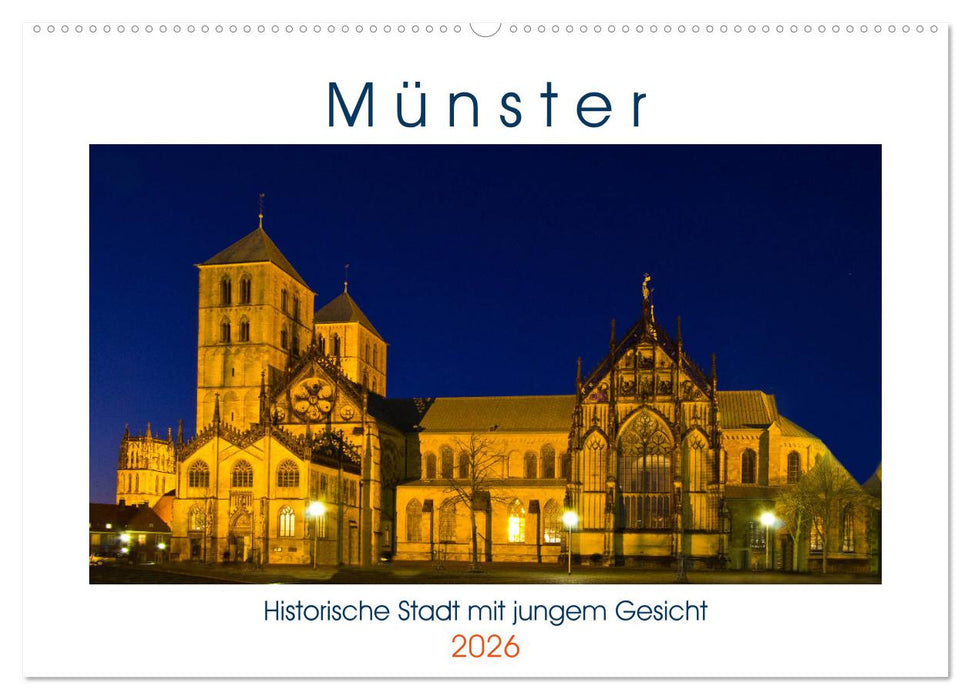 Münster - Historische Stadt mit jungem Gesicht (CALVENDO Wandkalender 2026)