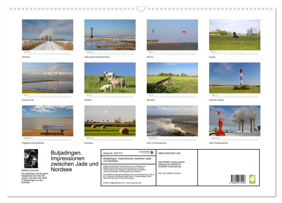 Butjadingen. Impressionen zwischen Jade und Nordsee (CALVENDO Wandkalender 2026)