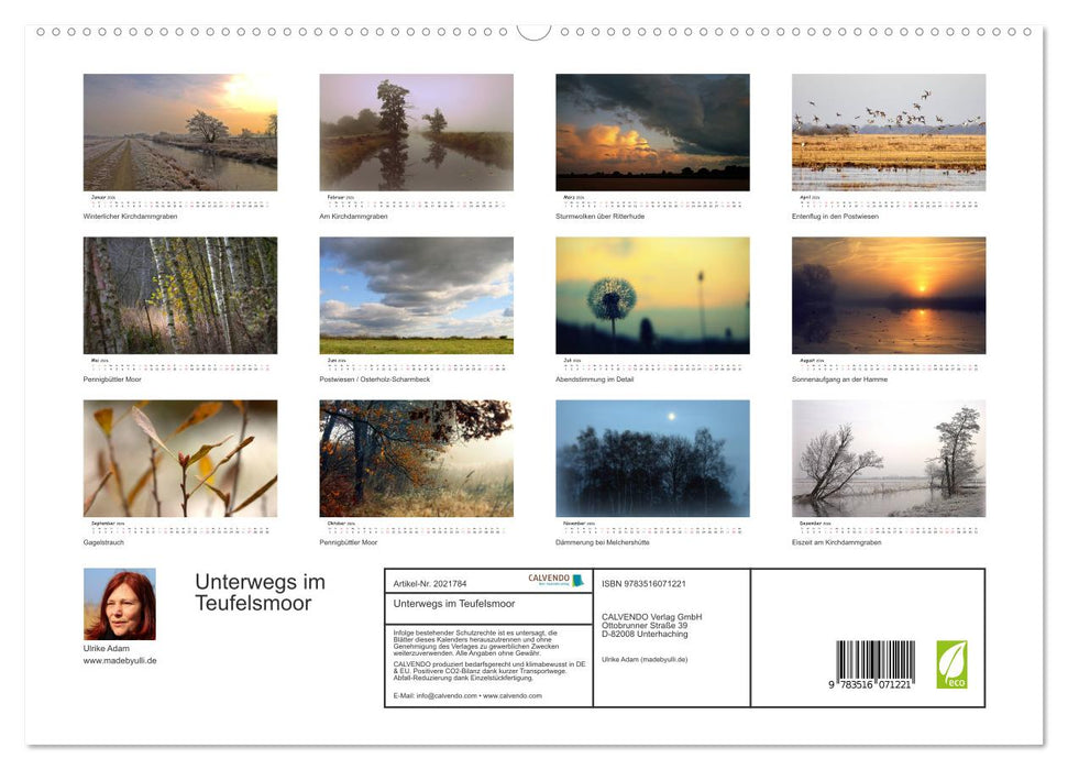 Unterwegs im Teufelsmoor (CALVENDO Premium Wandkalender 2026)