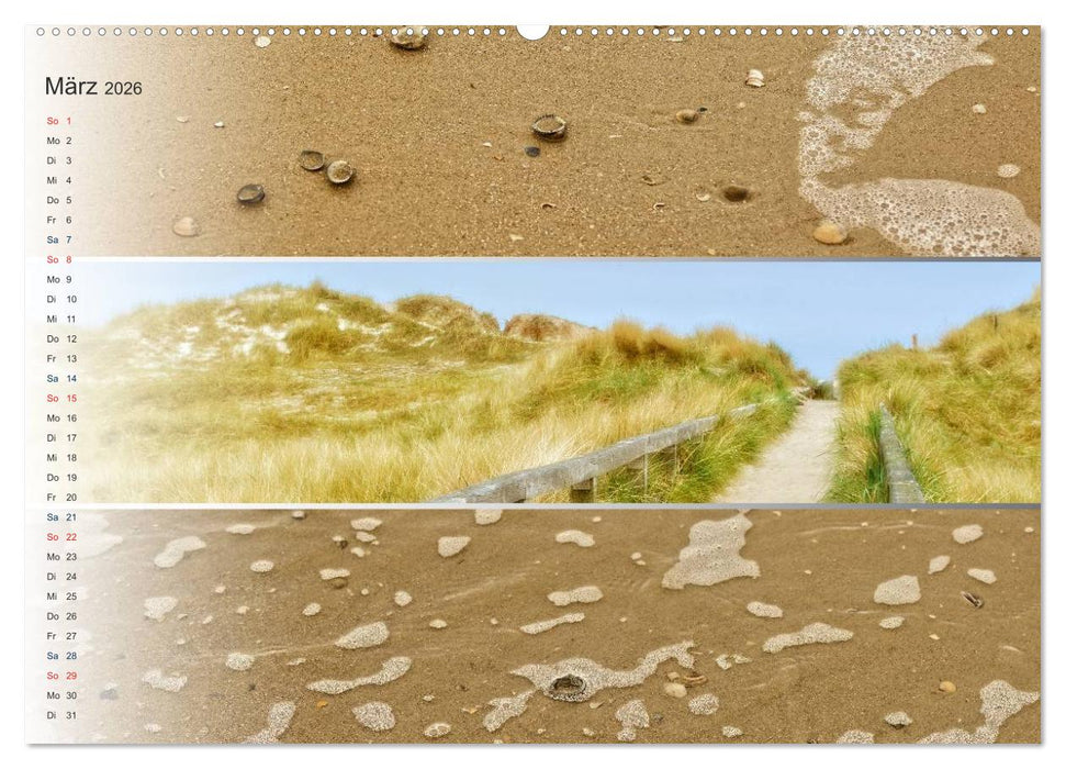 Küstenstreifen an der Nordsee (CALVENDO Wandkalender 2026)