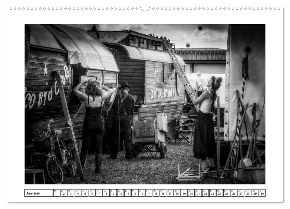 Unterwegs mit dem Zirkus (CALVENDO Premium Wandkalender 2026)