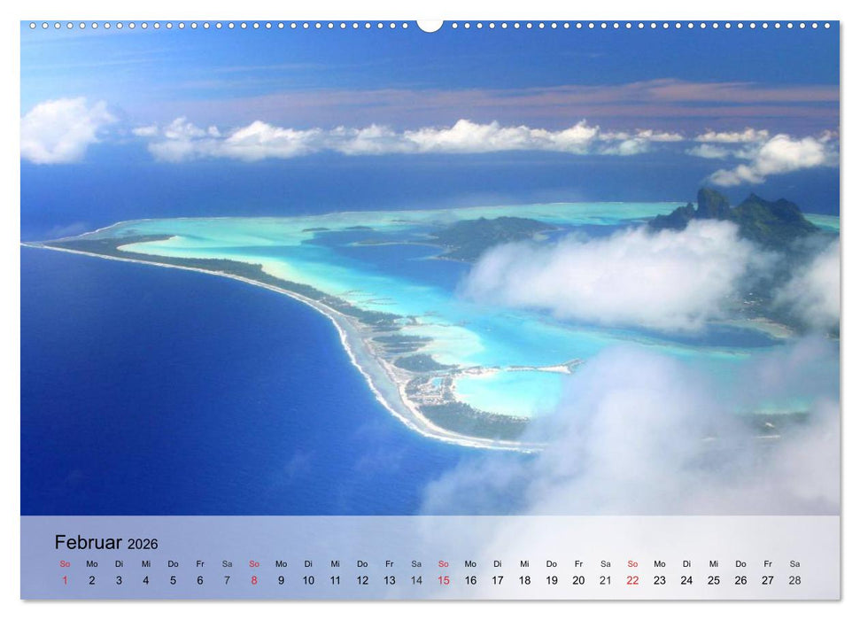 Südseeträume. Paradiese im Pazifik (CALVENDO Wandkalender 2026)