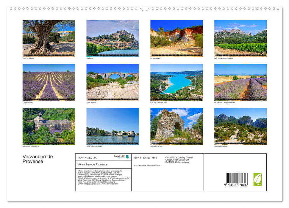 Verzaubernde Provence (CALVENDO Premium Wandkalender 2026)