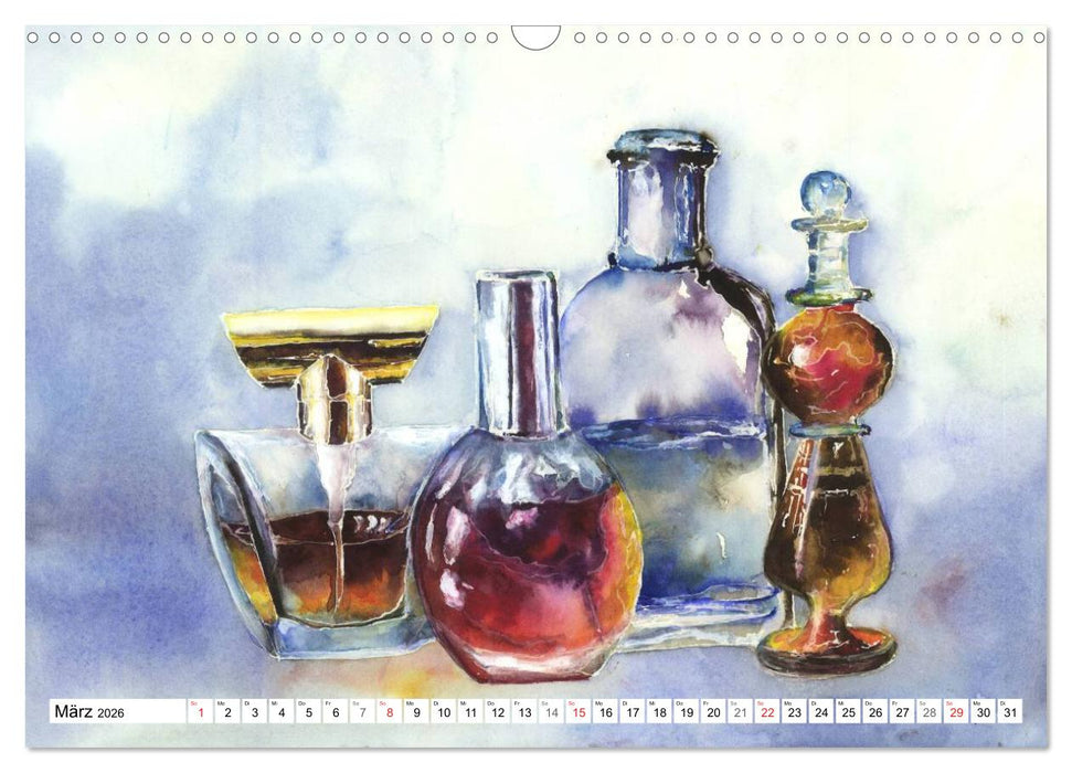 Stillleben Aquarelle (CALVENDO Wandkalender 2026)