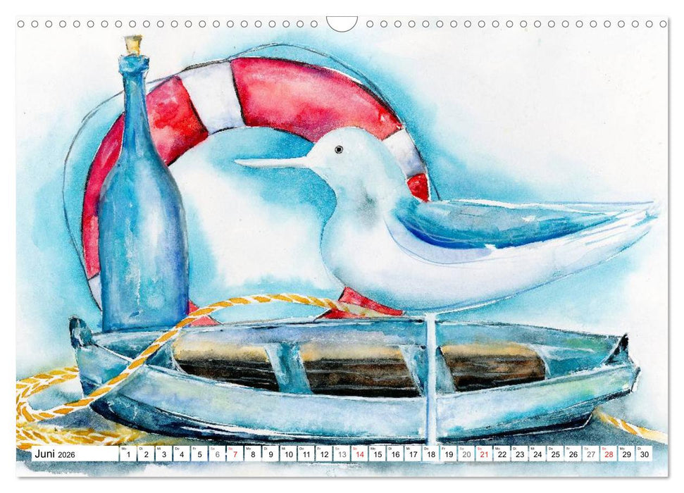 Stillleben Aquarelle (CALVENDO Wandkalender 2026)