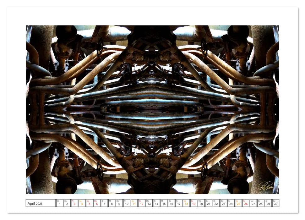 Faszination Spiegelung - Industrie und Technik (CALVENDO Premium Wandkalender 2026)