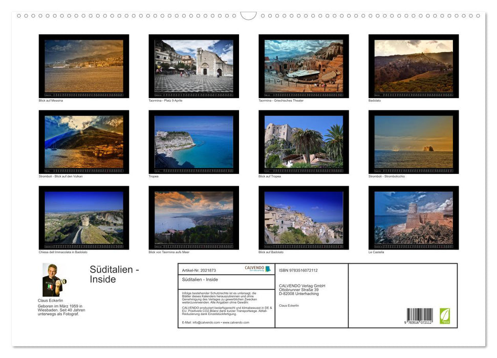 Süditalien - Inside (CALVENDO Wandkalender 2026)