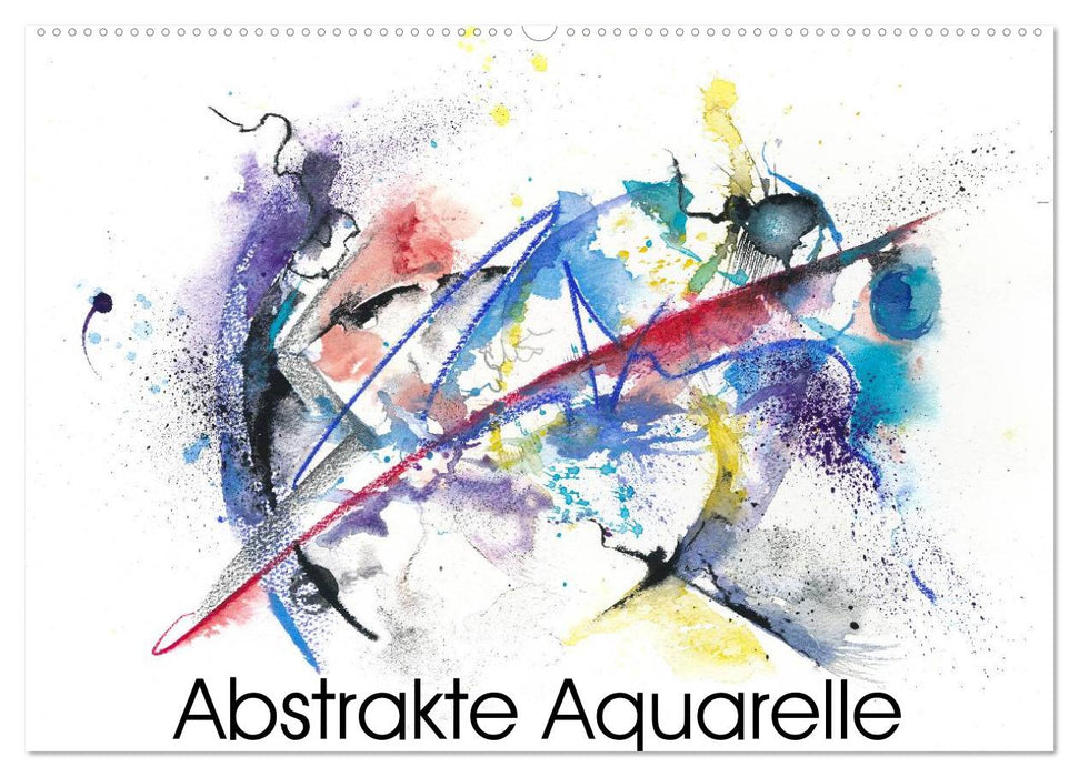 Abstrakte Aquarelle (CALVENDO Wandkalender 2026)