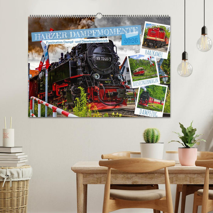 Harzer Dampfmomente (CALVENDO Wandkalender 2026)