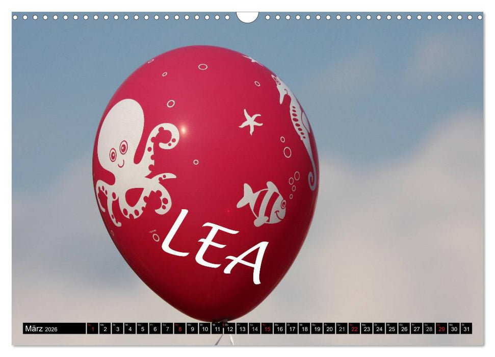 Nur für LEA (CALVENDO Wandkalender 2026)