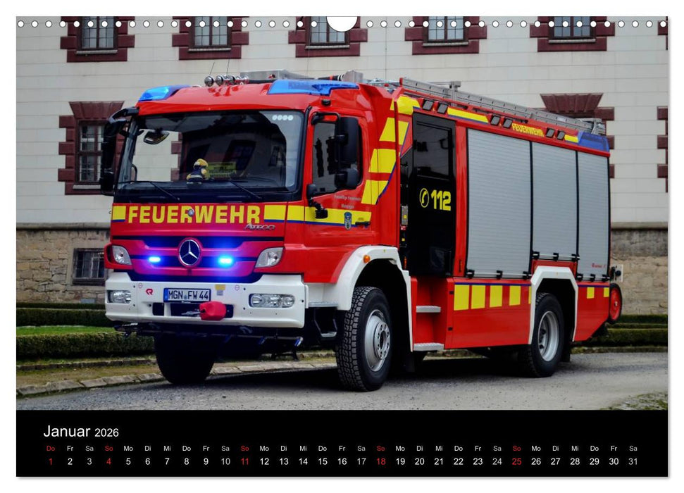 Einsatzfahrzeuge (CALVENDO Wandkalender 2026)