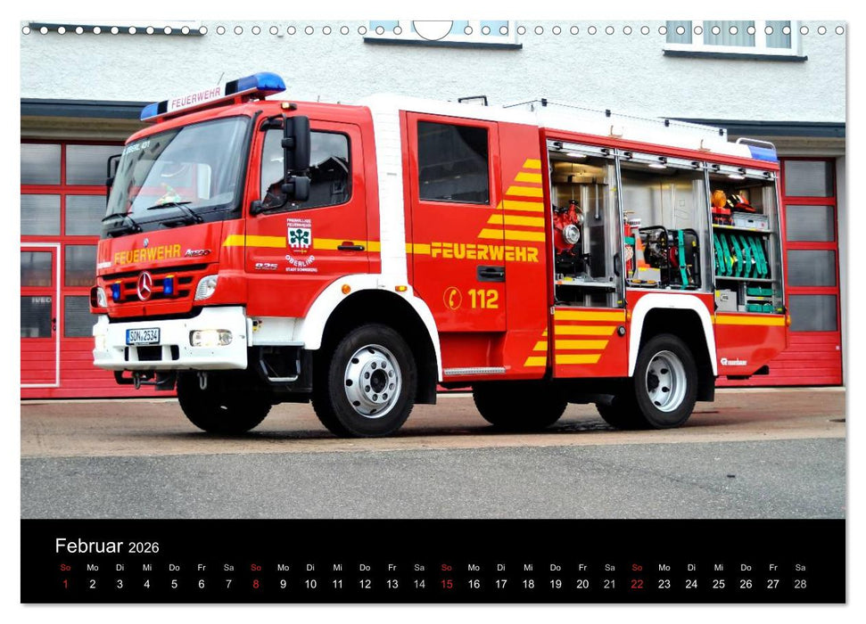 Einsatzfahrzeuge (CALVENDO Wandkalender 2026)