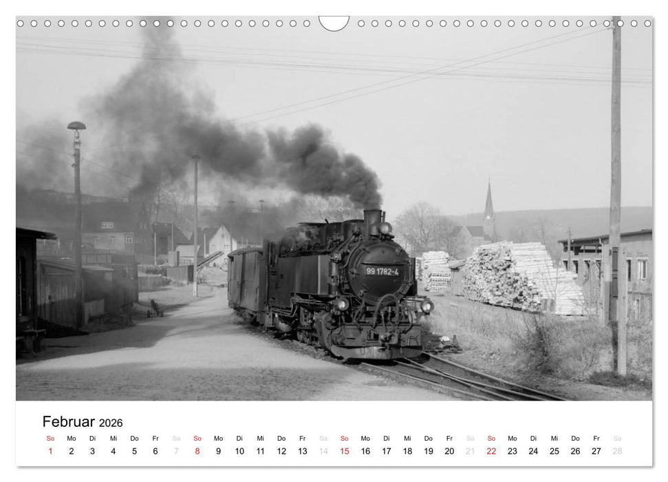 Dampfloks in der DDR (CALVENDO Wandkalender 2026)