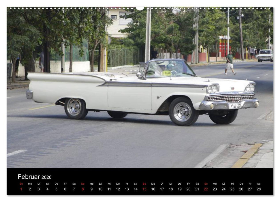 Oldtimerträume auf KUBA (CALVENDO Premium Wandkalender 2026)