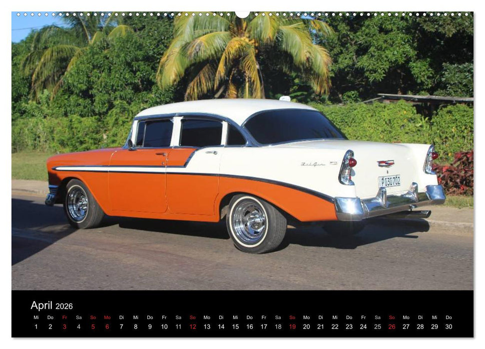 Oldtimerträume auf KUBA (CALVENDO Premium Wandkalender 2026)