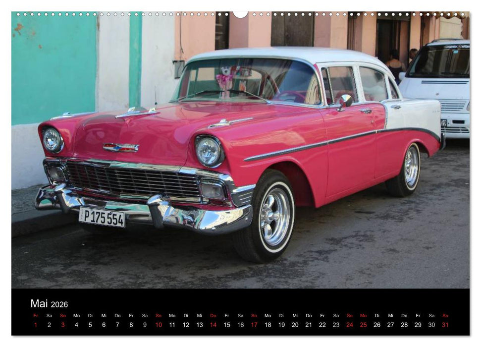 Oldtimerträume auf KUBA (CALVENDO Premium Wandkalender 2026)