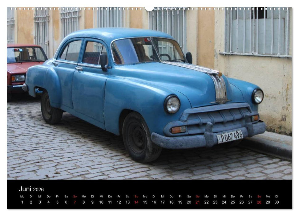 Oldtimerträume auf KUBA (CALVENDO Premium Wandkalender 2026)