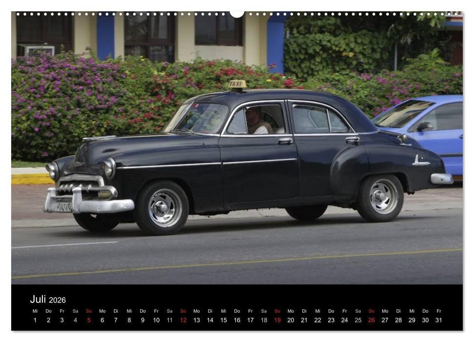 Oldtimerträume auf KUBA (CALVENDO Premium Wandkalender 2026)